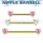bbnpthz anodized surgical steel 14g barbell nipple piercing