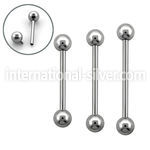 bbsin straight barbells surgical steel 316l tongue