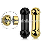 bbt00 straight barbells anodized surgical steel 316l tongue