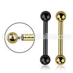 bbt10 straight barbells anodized surgical steel 316l tongue