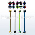 bbt5c straight barbells anodized surgical steel 316l tongue