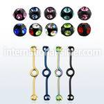 bbtck straight barbells anodized surgical steel 316l tongue