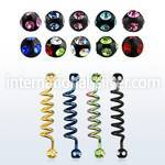 bbtcm straight barbells anodized surgical steel 316l tongue