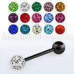 bbtfr6 straight barbells anodized surgical steel 316l tongue