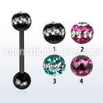 bbtfr6d straight barbells anodized surgical steel 316l tongue