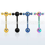 bbtspn straight barbells anodized surgical steel 316l tongue