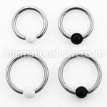 bceaa3 hoops captive rings surgical steel 316l with acrylic parts nose