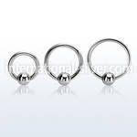 bcr16g hoops captive rings surgical steel 316l nose