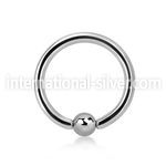 bcr16s hoops captive rings surgical steel 316l nose