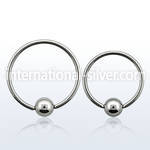 bcr20 hoops captive rings surgical steel 316l nose