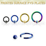 bcrt14f4 anodized surgical steel ball closure rings ear  othersear  lobe ear othersnipple  piercing