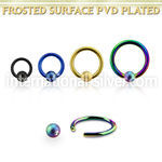 bcrt14f5 anodized surgical steel ball closure rings ear  othersear otherseyebrow helix tragus  piercing