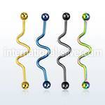 bdat14 straight barbells anodized surgical steel 316l 