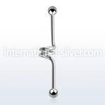 bdc14 straight barbells surgical steel 316l 