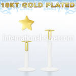 bilbstg clear bio flexible labret star