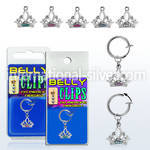 blcp649 fake illusion hoops others belly button