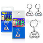 blcpt24 fake illusion hoops others belly button