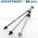 blk100 straight barbells surgical steel 316l 