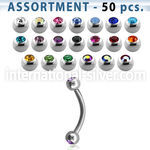 blk108 micro curved barbells surgical steel 316l eyebrow