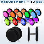 blk169 cheaters  illusion plugs and tapers acrylic body jewelry belly button