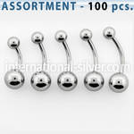blk196 belly rings surgical steel 316l belly button