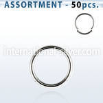 blk221b seamless segment rings surgical steel 316l nose