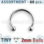 blk22c horseshoes surgical steel 316l belly button