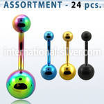 blk276 belly rings anodized surgical steel 316l belly button
