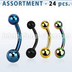 blk277 belly rings anodized surgical steel 316l belly button