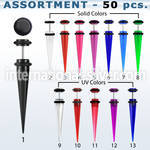 blk288 cheaters  illusion plugs and tapers acrylic body jewelry belly button