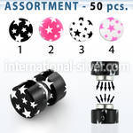 blk308 cheaters  illusion plugs and tapers acrylic body jewelry belly button