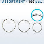 blk435 seamless segment rings silver 925 nose