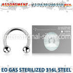 blk474 horseshoes surgical steel 316l belly button