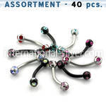 blk47 micro curved barbells surgical steel 316l eyebrow