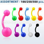 blk492 belly rings acrylic body jewelry nose
