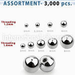 blk513 loose body jewelry parts surgical steel 316l belly button