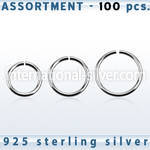 blk517 seamless segment rings silver 925 nose
