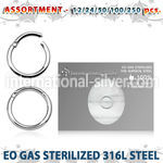 blk675 eo gas sterilized 316l steel hinged segment ring