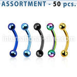blk78 micro curved barbells anodized surgical steel 316l eyebrow