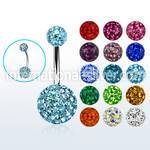 bn2f105 belly rings surgical steel 316l belly button