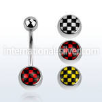 bnche belly rings surgical steel 316l with acrylic parts belly button