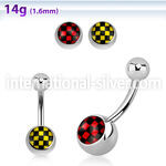 bnche belly rings surgical steel 316l with acrylic parts belly button