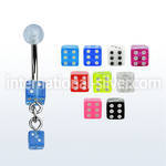 bndid belly rings surgical steel 316l with acrylic parts belly button
