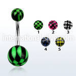 bndxa belly rings surgical steel 316l with acrylic parts belly button