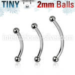 bneb2 micro curved barbells surgical steel 316l eyebrow