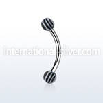 bnedxt micro curved barbells surgical steel 316l with acrylic parts eyebrow