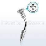 bnescw micro curved barbells surgical steel 316l eyebrow