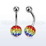 bnfr8g belly rings surgical steel 316l belly button