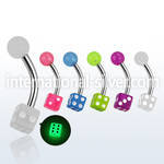 bngldi belly rings surgical steel 316l with acrylic parts belly button