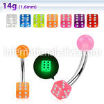 bngldic belly rings surgical steel 316l with acrylic parts belly button